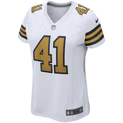 Alvin Kamara New Orleans Saints Women's Alternate Game Player Jersey White - Nike