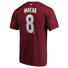 Cale Makar Colorado Avalanche - Fanatics Authentic Stack Player Name & Number T-Shirt Burgundy