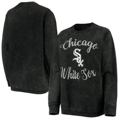 Chicago White Sox G-III 4Her by Carl Banks Women's Script Comfy Cord Pullover Sweatshirt for sale