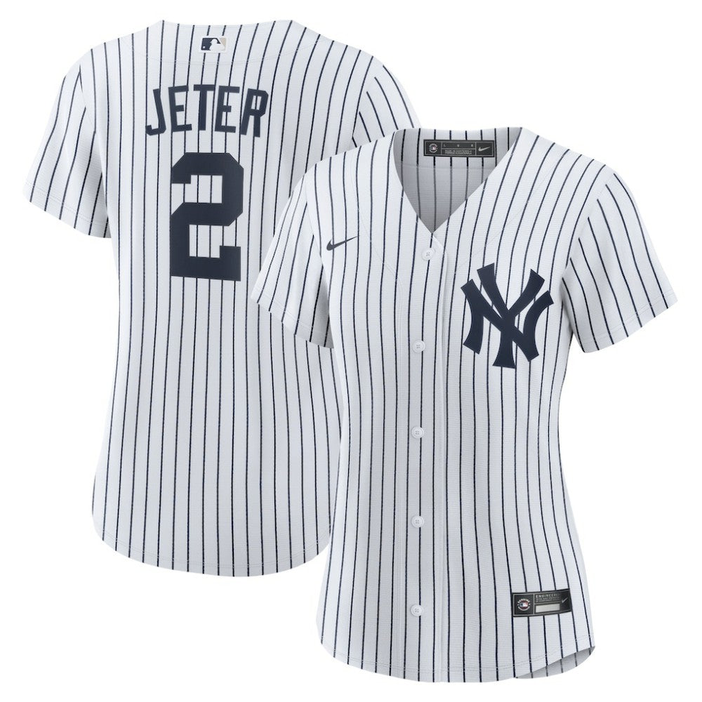Derek Jeter New York Yankees Nike Women's Home Replica Player Name Jersey for sale