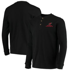 Arizona Cardinals Dunbrooke Logo Maverick Thermal Henley Long Sleeve T-Shirt Black - NFL