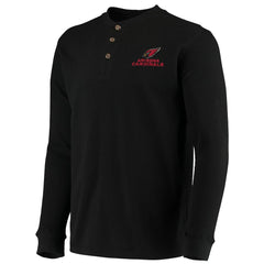 Arizona Cardinals Dunbrooke Logo Maverick Thermal Henley Long Sleeve T-Shirt Black - NFL