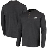 Philadelphia Eagles Dunbrooke Logo Maverick Thermal Henley Long Sleeve T-Shirt Charcoal - NFL