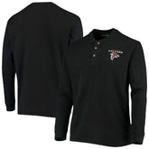 Atlanta Falcons Dunbrooke Logo Maverick Thermal Henley Long Sleeve T-Shirt Black - NFL