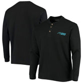 Carolina Panthers Dunbrooke Logo Maverick Thermal Henley Long Sleeve T-Shirt Black - NFL