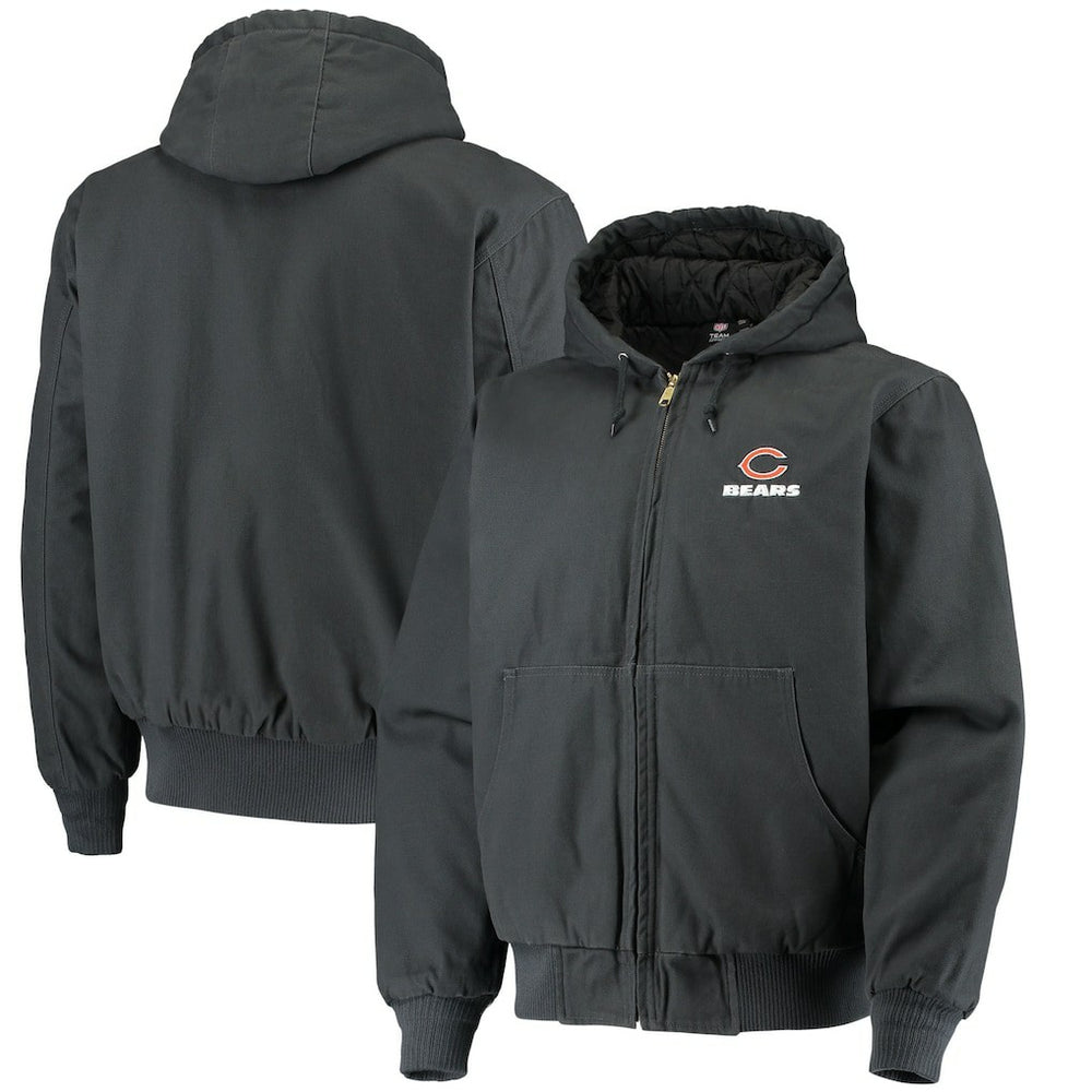 Chicago Bears Dunbrooke Dakota Cotton Canvas Hooded Jacket Navy - NFL