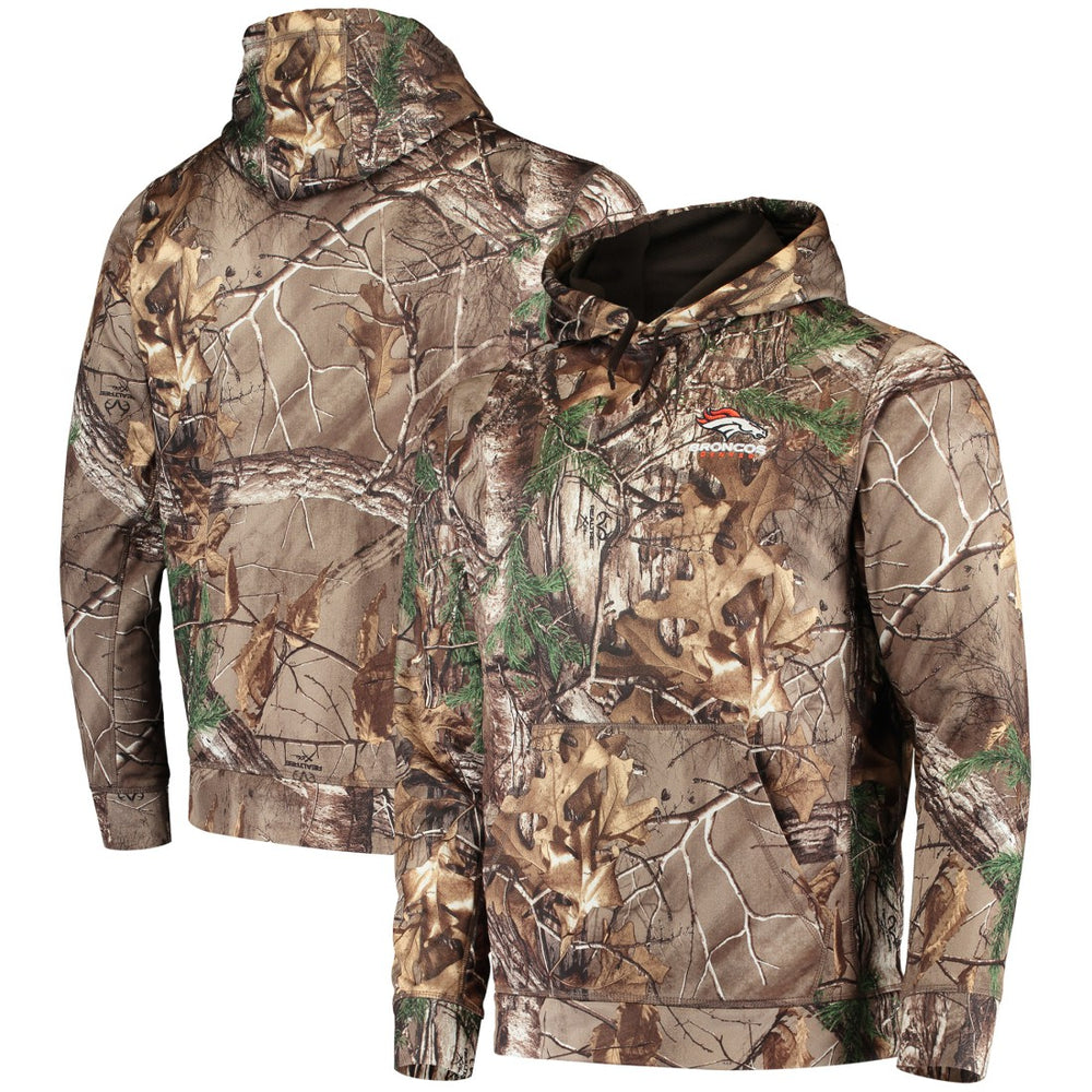 Denver Broncos Dunbrooke Circle Champion Tech Fleece Pullover Hoodie Realtree Camo - NFL