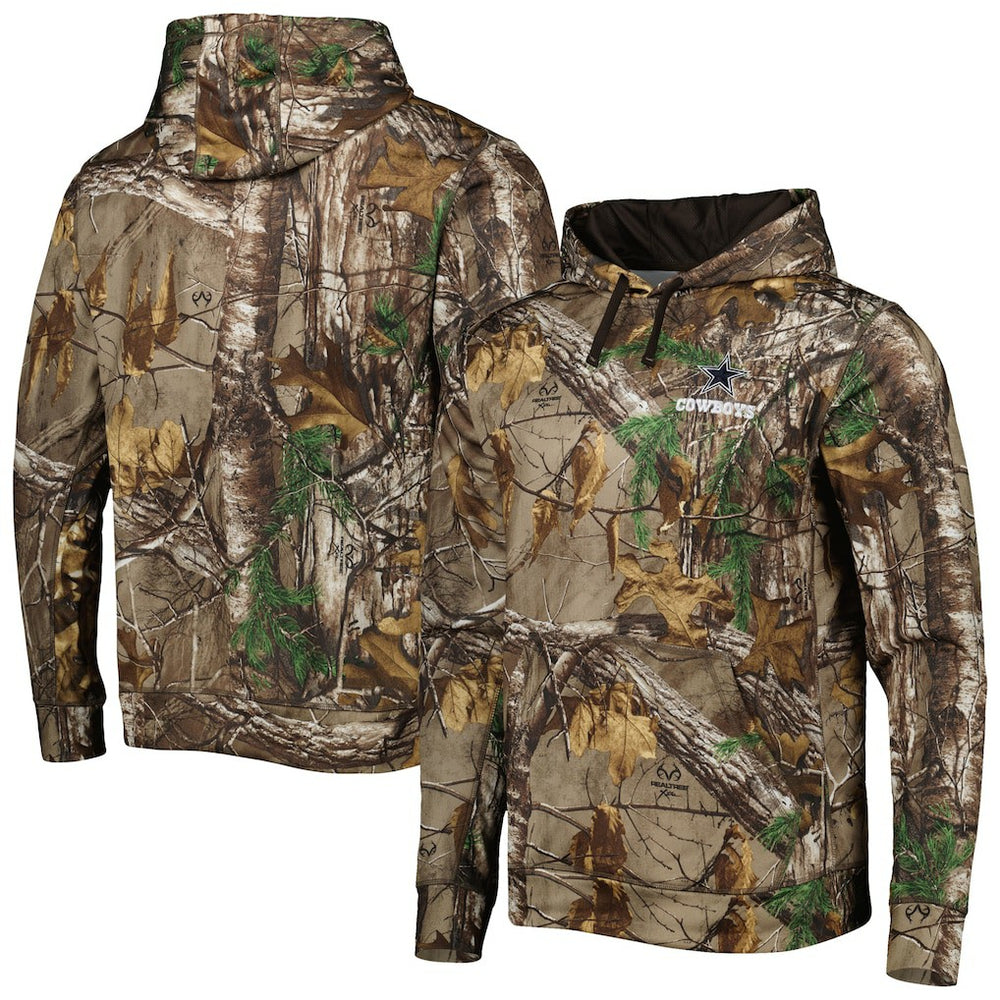 Dallas Cowboys Champion Tech Fleece Pullover Hoodie Realtree Camo - NFL