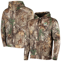 Green Bay Packers Dunbrooke Circle Champion Tech Fleece Pullover Hoodie Realtree Camo - NFL