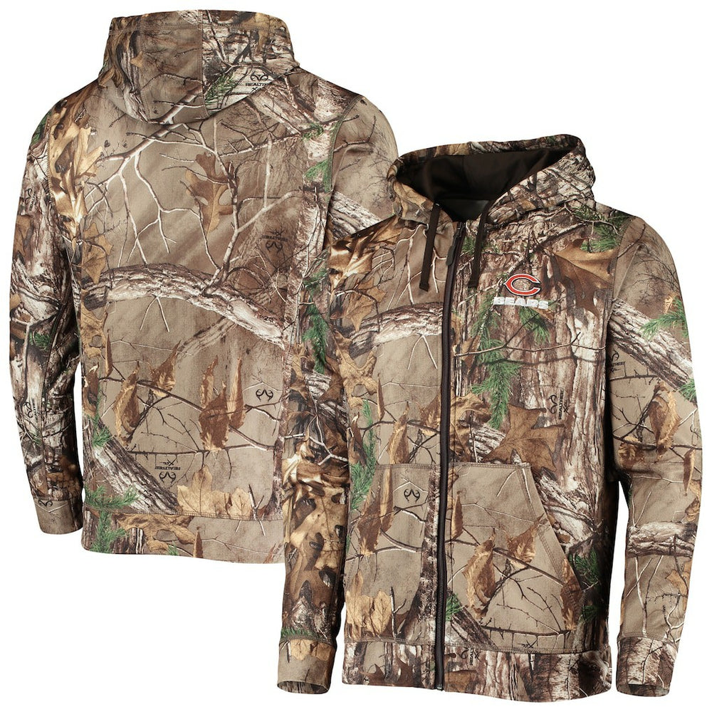 Chicago Bears Dunbrooke Trophy Tech Fleece Full-Zip Hoodie Realtree Camo - NFL