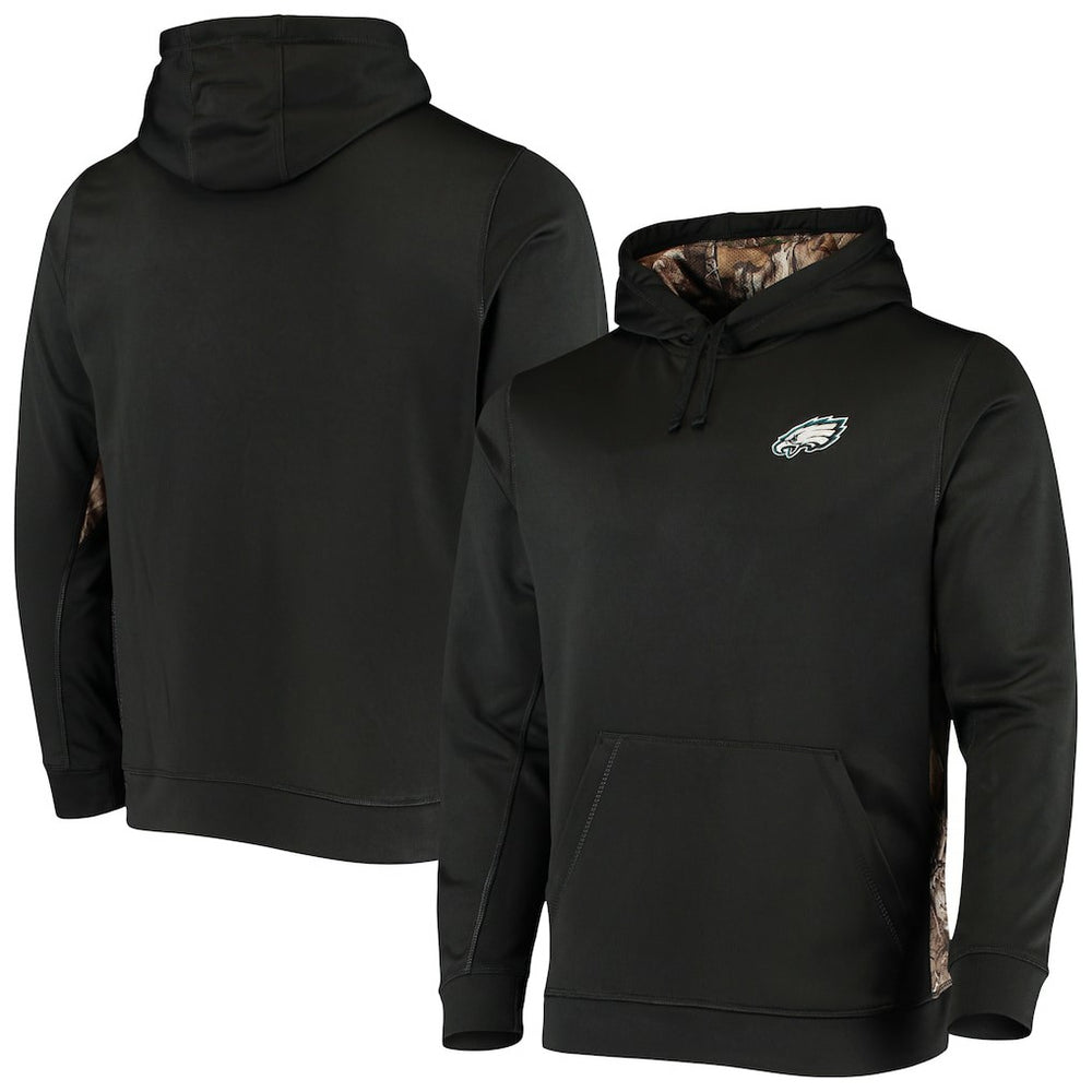 Philadelphia Eagles Dunbrooke Logo Ranger Pullover Hoodie Black/Realtree Camo - NFL