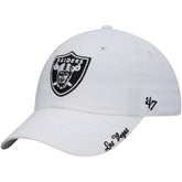 Las Vegas Raiders '47 Women's Miata Clean Up Primary Adjustable Hat White - 47 brand
