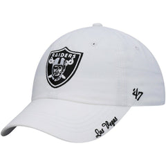 Las Vegas Raiders '47 Women's Miata Clean Up Primary Adjustable Hat White - 47 brand