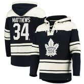 Auston Matthews Toronto Maple Leafs - '47 Player Name & Number Lacer Pullover Hoodie Blue