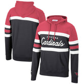 Arizona Cardinals Head Coach Pullover Hoodie Cardinal/Black - Mitchell & Ness