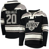 Luc Robitaille Los Angeles Kings - '47 Retired Player Name & Number Lacer Pullover Hoodie Black