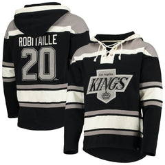 Luc Robitaille Los Angeles Kings - '47 Retired Player Name & Number Lacer Pullover Hoodie Black