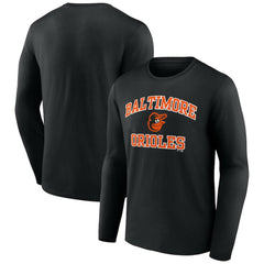 Men's Black Baltimore Orioles Team Heart & Soul Long Sleeve T-Shirt discount
