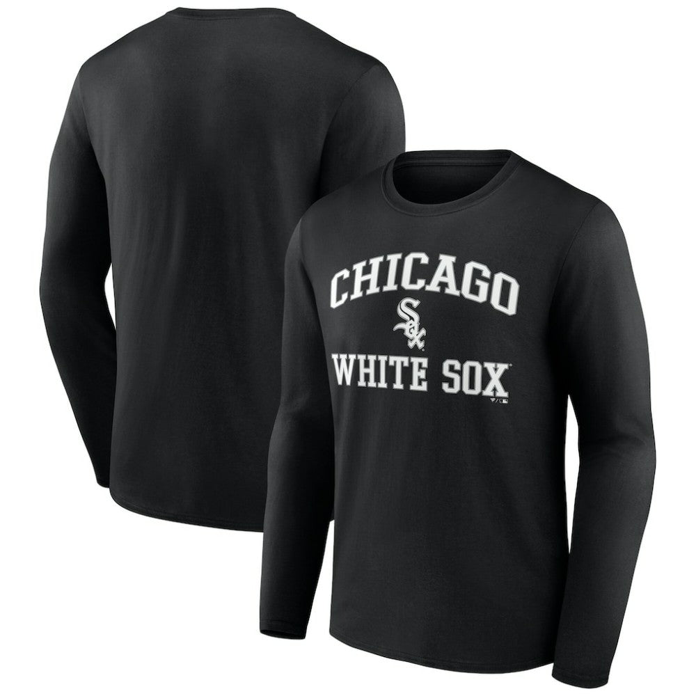 Men's Black Chicago White Sox Team Heart & Soul Long Sleeve T-Shirt Near Me