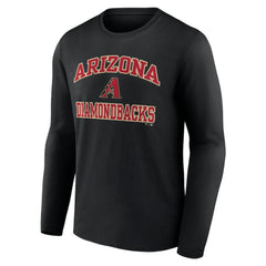 Men's Black Arizona Diamondbacks Team Heart & Soul Long Sleeve T-Shirt On Sale