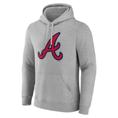 Atlanta Braves Official Logo Fitted Pullover Hoodie Lifestyle