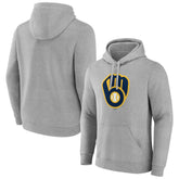 Milwaukee Brewers Official Logo Fitted Pullover Hoodie Online