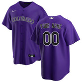 Colorado Rockies Nike Alternate Replica Custom Jersey discount