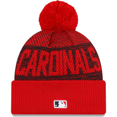 St. Louis Cardinals New Era Authentic Collection Sport Cuffed Knit Hat with Pom On Sale