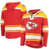 Kansas City Chiefs '47 Lacer V-Neck Pullover Hoodie Red/Gold - 47 brand