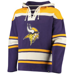 Minnesota Vikings '47 Lacer V-Neck Pullover Hoodie Purple/Gold - 47 brand