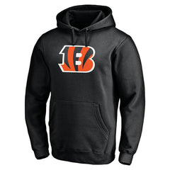 Cincinnati Bengals Primary Logo Fitted Pullover Hoodie Black - NFL