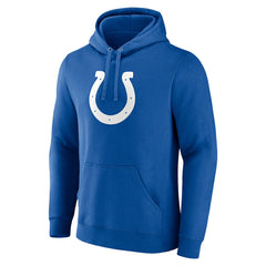 Indianapolis Colts Primary Logo Fitted Pullover Hoodie Royal - NFL