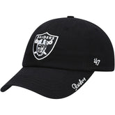 Las Vegas Raiders '47 Women's Miata Clean Up Primary Adjustable Hat Black - 47 brand