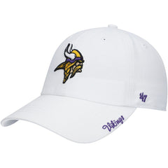 Minnesota Vikings '47 Women's Miata Clean Up Logo Adjustable Hat White - 47 brand