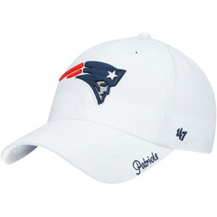 New England Patriots '47 Women's Miata Clean Up Logo Adjustable Hat White - 47 brand