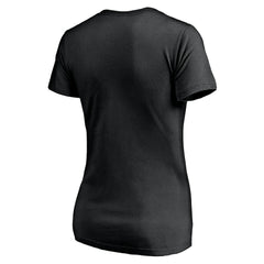 Los Angeles Chargers Women's Midnight Mascot Logo V-Neck T-Shirt Black - NFL
