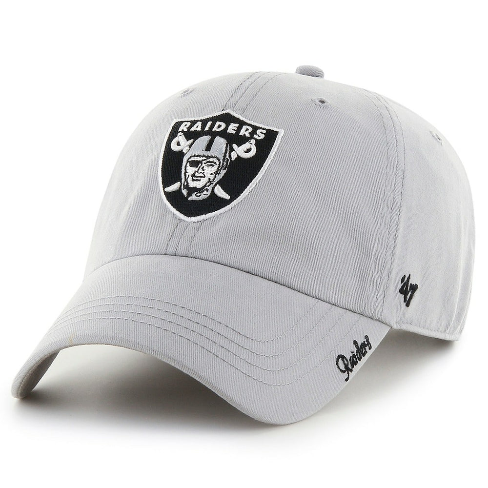 Las Vegas Raiders '47 Women's Miata Clean Up Secondary Adjustable Hat Silver - 47 brand