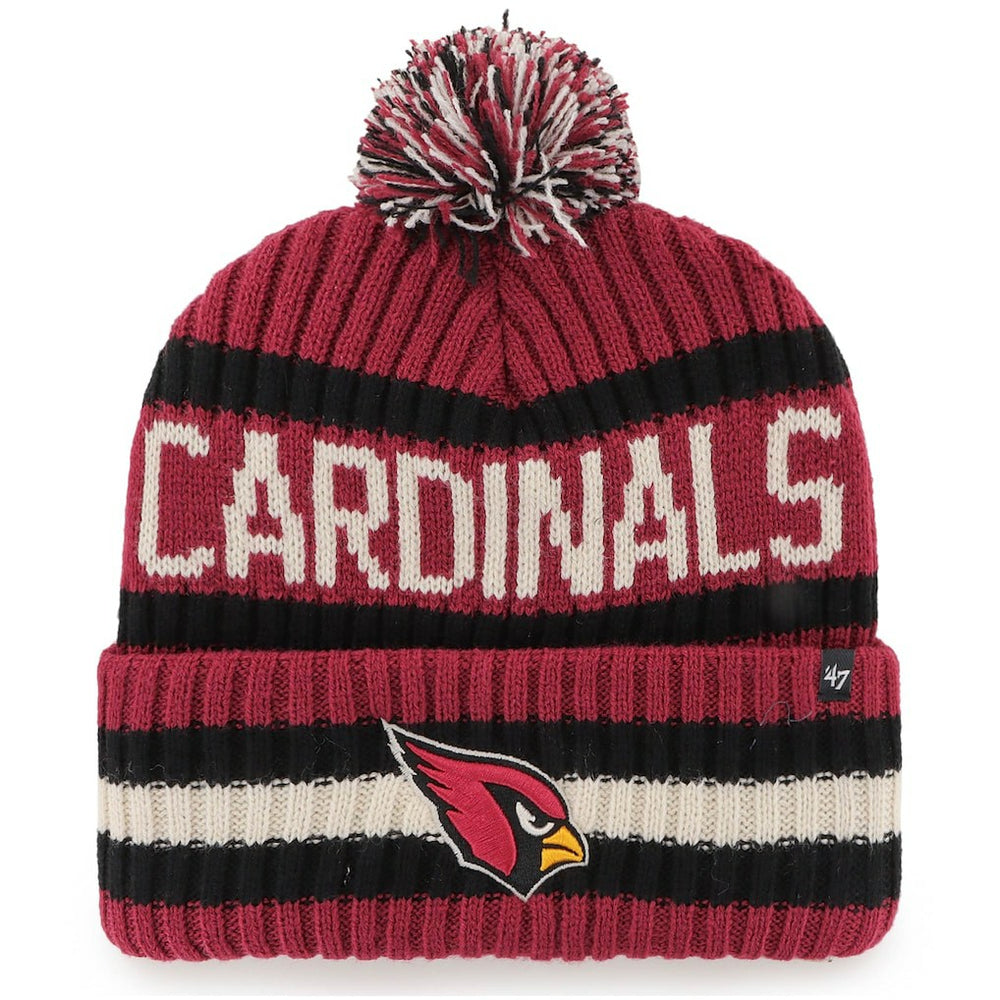 Arizona Cardinals '47 Bering Cuffed Knit Hat with Pom Cardinal - 47 brand