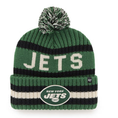New York Jets '47 Bering Cuffed Knit Hat with Pom Green - 47 brand
