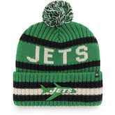 New York Jets '47 Bering Cuffed Knit Hat with Pom Kelly Green - 47 brand