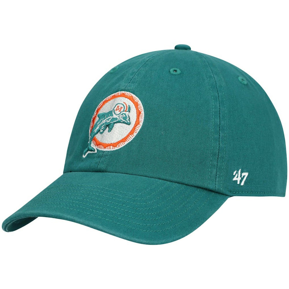 Miami Dolphins '47 Clean Up Adjustable Hat Aqua - 47 brand