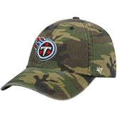 Tennessee Titans '47 Woodland Clean Up Adjustable Hat Camo - 47 brand