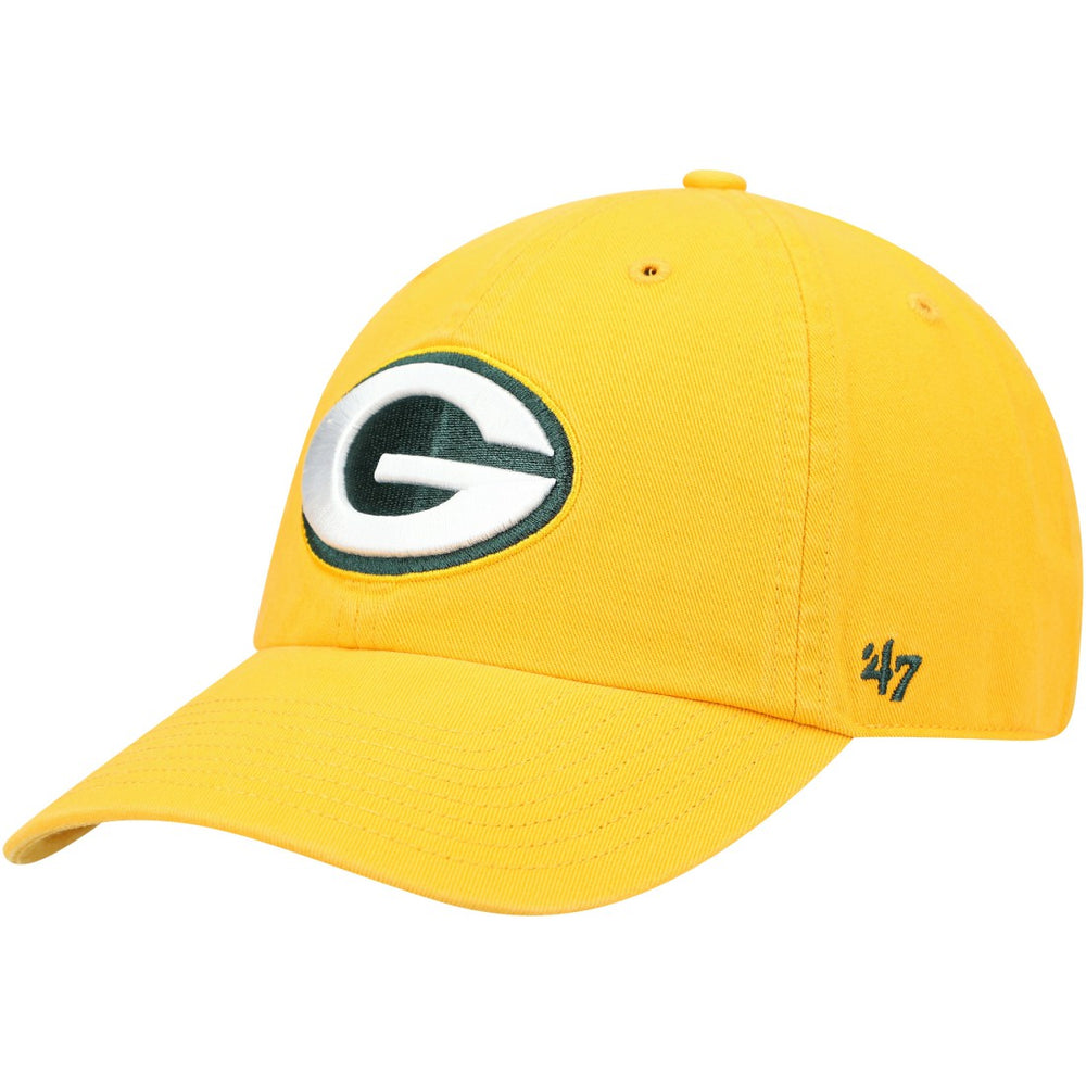 Green Bay Packers '47 Secondary Clean Up Adjustable Hat Gold - 47 brand