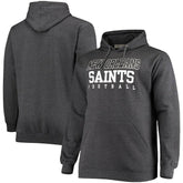 New Orleans Saints Big & Tall Practice Pullover Hoodie Heathered Charcoal - Fanatics