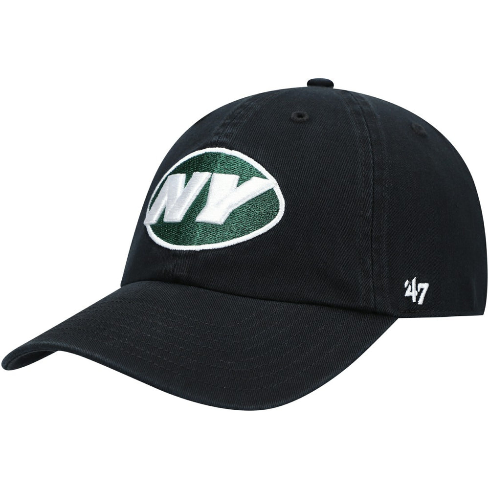 New York Jets '47 Clean Up Alternate Adjustable Hat Black - 47 brand