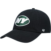 New York Jets '47 Clean Up Alternate Adjustable Hat Black - 47 brand