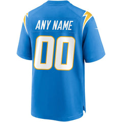 Los Angeles Chargers Custom Game Jersey Powder Blue - Nike