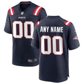 New England Patriots Custom Game Jersey Navy - Nike
