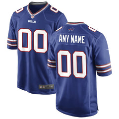 Buffalo Bills Custom Game Jersey Royal - Nike