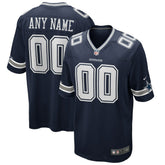 Dallas Cowboys Custom Game Jersey Navy - Nike